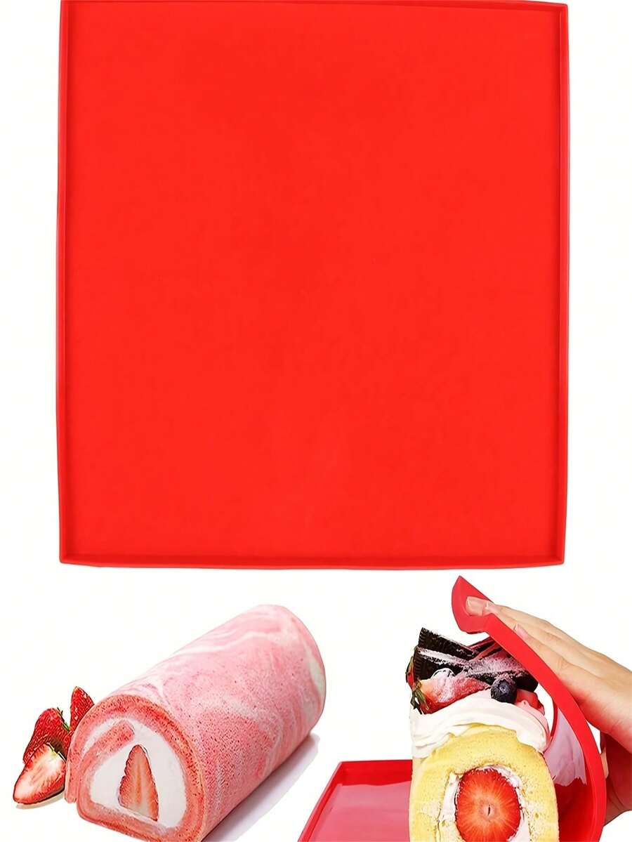 1/3 piezas, Estera para enrollado suizo apta para lámina de hornear de silicona reutilizable antiadherente, resistente al calor, apta para lavavajillas, enrollable para enrollados suizos, pasteles y postres profesionales de fácil uso - Multicolor - Ver 1