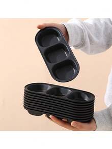 1个黑色塑料分隔调味碗，可重复使用，非常适合在餐厅、寿司店、派对、火锅聚会、野餐、露营和烧烤活动中盛放酱油、调味料和小菜。 - 彩色 - 查看 8