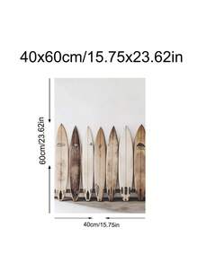 1pc Surfboard Wall Art, Modern Minimalist Beach Ocean Coastal Decor, Surf Wall Art, Festival Gift,Suitable For Bedroom,Living Room,Kitchen,Wall Arts,Wall Decor,Home Decor,Room Decor, Canvas Wall Art, Posters, Wall Art With Frame, Optional Frame ﻿ ﻿ - B - View 11