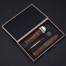 3条/套黑色鳄鱼纹PU皮表带，兼容Galaxy S2/S3 Classic/Watch 3、Galaxy GT 2、Bip/Active 2智能手表，也适用于Watch 5/4/3/Gear S3/Watch 4/3/GT2-3 Pro、GTR 4/GTS 20mm/22mm，快拆设计，附赠木盒 - 彩色 - 查看 26