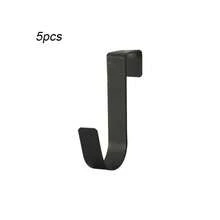 2/5 Pcs Stainless Steel Hooks, Simple Door Hooks, Desktop Drawer Partition Cabinet Door Back Hooks, Reversible And Compatible With Doors And Cabinet Doors - Multicolor - View 11