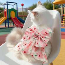 1 bộ váy cho chó/mèo, nhẹ và thoáng khí, phù hợp cho thú cưng nhỏ/vừa, mùa xuân/hè. - Hồng - Xem 6