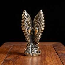 Best Selling - Brass Angel Wings Figurine - Decor - Home Decoration - Tea Pet - Craft - Statue Ornament - Gift For Men - Gift For Women - Small Gift - Multicolor - View 5
