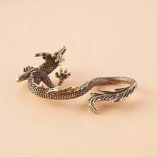 Brass Dragon Home Decor: Cute Dragon Sculpture Home Decor - No Power Needed - Suitable For Living Room And Office - Ideal Gift For Animal Lovers And Home Decor Enthusiasts - Animal - View 4