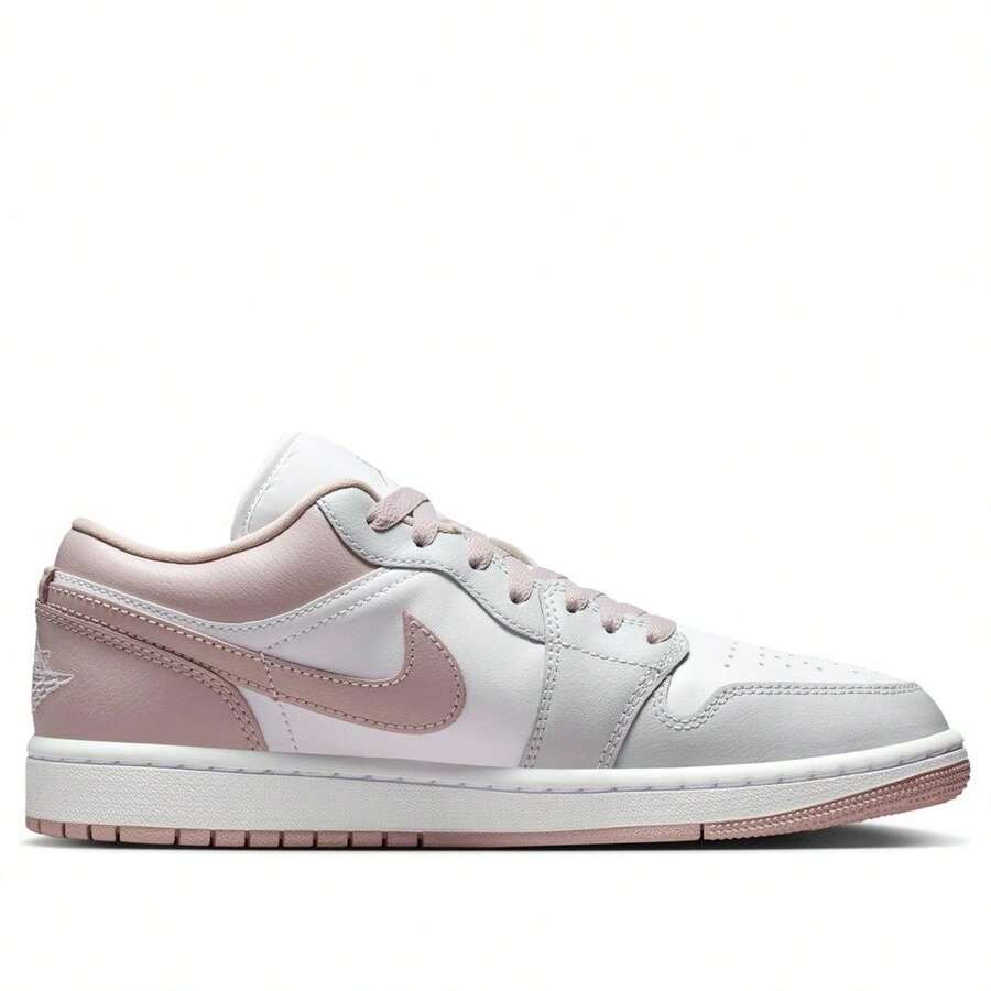 Nike Air Jordan 1 Low Sneakers (Women's) - Authentic Retro Basketball Shoes | Viral 2026 High-End Lifestyle Trainers | Premium Leather & Synthetic Mix Footwear | Classic Low-Profile Silhouette & Wings Logo | Iconic Designer Sportstyle Shoes - Rose - 查看 1