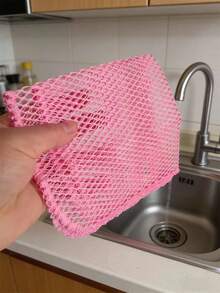 2片装创新洗碗网布，快速去污网状清洁布，厨房用品 - 方形 - 查看 3