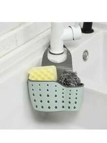 1pc Adjustable Clip-On Sink Sponge Holder, Kitchen Hanging Drain Basket, Kitchen Utensil Organizer - Multicolor - View 10