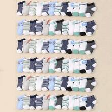 10 đôi tất ngắn in hình khủng long cho bé sơ sinh và trẻ nhỏ, nhiều màu ngẫu nhiên, thích hợp cho mùa xuân/hè. - Nhiều màu - Xem 6