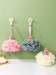 Bông tắm hình kem dễ thương, bông tắm cỡ lớn không rụng lông, dùng được cả nam và nữ, 2 trong 1. - Nhiều màu - Xem 6