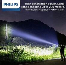 PHILIPS SFL1236 強光手電筒 950流明高亮度 380公尺遠射 130小時續航力 鋁合金機身 戶外露營家用應急 - 黑色 - 查看 3