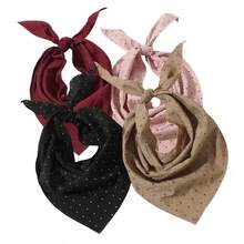 1 chiếc băng đô tam giác chấm bi, phụ kiện tóc thời trang tối giản, khăn tam giác unisex, quà tặng và phụ kiện hàng ngày. - Nhiều màu - Xem 7