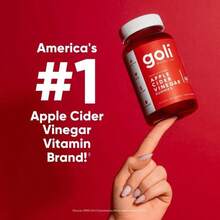 Goli Apple Cider Vinegar Gummy Vitamins, World's First - Vitamin B12, Gelatin-Free, Gluten-Free, Vegan & Non-GMO. America's #1 Apple Cider Vinegar Vitamin Brand - 220G - 查看 2