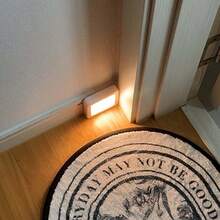 1/3/4 piezas Luz nocturna con sensor de movimiento, lámpara de pared decorativa interior con sensor PIR inteligente, luz de trayecto de iluminación, con 6 bombillas LED incorporadas, luz nocturna inalámbrica con batería, adhesivo doble cara portátil, estilo minimalista - Lámpara de pared con sensor - Ver 15