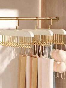 1 chiếc móc treo đa năng, giá để áo ngực và áo hai dây, giá phơi không đường may. - trắng - Xem 2