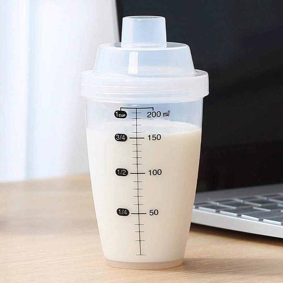 Protein Shake , Smoothie Cup With Measurements, Multifunctional Sports Fitness Water Bottle - Multicolor - View 1