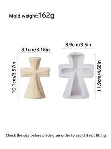 Moldes de vela de silicona con diseños de cruz cristiana de Jesús en diferentes estilos, adecuados para la iglesia, la decoración del hogar y regalos religiosos, Pascua, Navidad, bodas - A - Ver 8