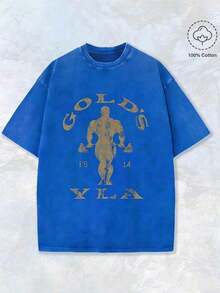Nuevas camisetas de moda para hombres de primavera y verano, diseño de motivación para gimnasio con letras doradas y estampado artístico de levantamiento de pesas, camiseta lavada de 230 g/m², cuello redondo, ropa deportiva para gimnasio y actividades al aire libre, camiseta de fitness para todas las estaciones, ropa de entrenamiento, diseño deportivo, construcción duradera, ropa de alto rendimiento, ropa casual para atletas, ropa casual para Halloween y Navidad, camisetas de gimnasio, camiseta de ajuste cómodo, ropa de entrenamiento, estilo urbano, entusiastas del fitness 2025. - Marrón - Ver 13