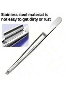 高品质不锈钢眉镊，内生毛镊，斜口眉镊，面部脱毛镊，男女通用修容工具 - 升級款 - 查看 4