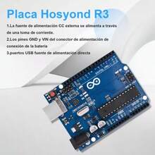 Kit De Inicio Completo Basado En Arduino Uno R3 Con Tutorial juguetes juguetes de niña juguetes para niño Producto de calidad Diseño moderno Uso diario - Celeste - Ver 7