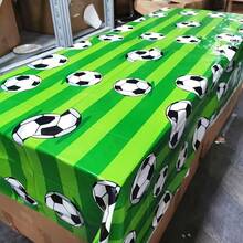 Green Football Theme Tablecloth - Ideal For Birthday, Anniversary And Sports Party - Durable Plastic Material, Geometric Pattern Design - Suitable For Sports Events, World Cup, Football Theme Parties, Various Occasions, Party Dining Table Decor, Reusable, Easy To Clean Surface, Match Day Decoration, Football Party Supplies, Essential For Event Planners, Holiday Shopping Essential - A - View 5