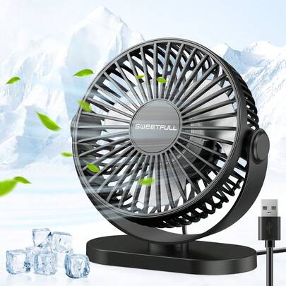 Portable Mini Fan, Desktop Fan, Multifunctional Dual-Purpose Fan, Personal Silent Fan, Small Desktop Fan, Suitable For Bedroom, Kitchen, Office, Mother's Day Gift, Holiday Essential