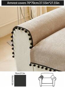 1 chiếc vỏ đệm sofa bằng vải chenille mềm mại, bảo vệ ghế sofa đa năng dùng được quanh năm, đệm sofa chống trượt tối giản hiện đại, chống bụi và có thể giặt được, màu kaki tươi mát và mềm mại, thân thiện với thú cưng, phù hợp với sofa góc, phòng ngủ, văn phòng, phòng khách. - Màu Khaki - Xem 13
