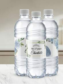 1-30 pièces Étiquettes personnalisées pour bouteilles d'eau , Autocollants d'emballage personnalisés avec texte personnalisable - Captez le moment du passage à 16 ans. Disponibles dans une variété de styles, ces étiquettes sont parfaites pour orner les bouteilles d'eau dans la zone des boissons des fêtes de passage à l'âge adulte. - Multicolore - Voir 4