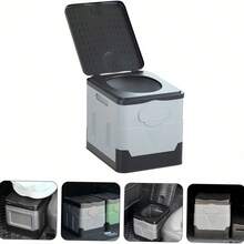 Portable Folding Toilet For Cars, Ideal For Outdoor Camping And Travel Emergencies, Serving As A Mobile Sanitation Solution - Multicolor - View 2