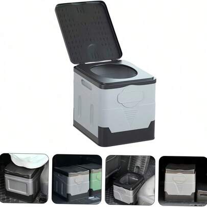 Bồn vệ sinh di động gấp gọn, thích hợp cho cắm trại ngoài trời và các trường hợp khẩn cấp khi đi du lịch, là giải pháp vệ sinh di động hiệu quả.