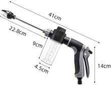 Súng phun rửa xe áp lực cao kèm vòi phun nối dài. Dụng cụ tưới cây đa năng mạnh mẽ, làm bằng nhựa bền, thích hợp cho xe RV và làm vườn. Vòi phun tưới cây này hoạt động không cần pin. - Bộ - Xem 7