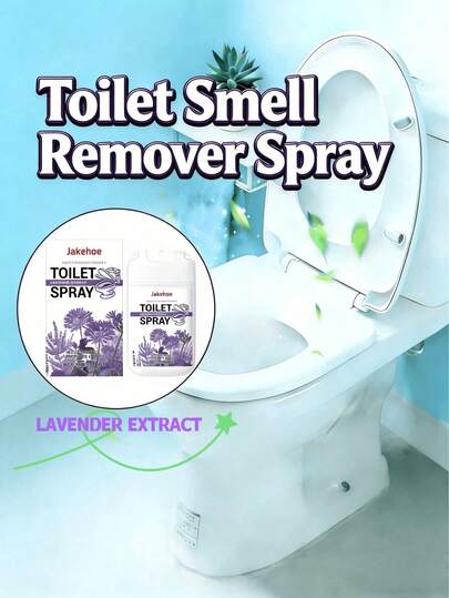 jakehoe 厕所除臭喷雾，消除浴室和厕所异味，持久留香薰衣草香氛