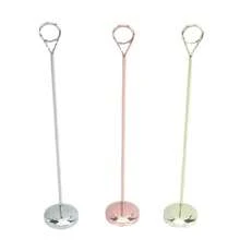 Floral Metal Wire Card Clip, Photo Holder, Wedding Party Table Number Card, Menu Stand - A - View 10