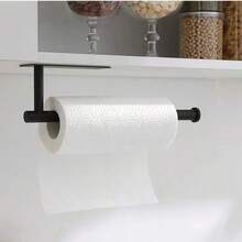 Stainless Steel Wall-Mounted Toilet Paper Holder - Self-Adhesive, Space-Saving Household Tissue Paper Storage Rack, Essential Accessory For Kitchen And Bathroom - Irregular - View 10