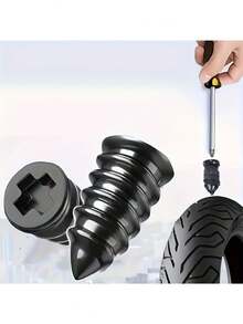 20pcs Tire Repair Kit, Vacuum Tire Patch Plug Set For Car, Motorcycle, Truck And Bicycle Quick Tire Repair. This Portable And Durable Tire Repair Patch Is A Must-Have For Roadside Emergencies. - A - View 2