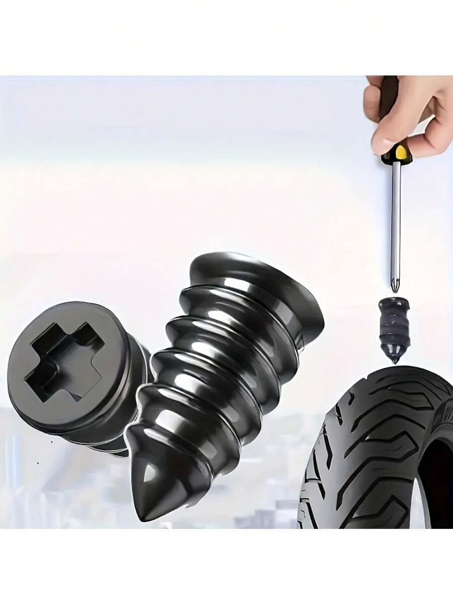 20pcs Tire Repair Kit, Vacuum Tire Patch Plug Set For Car, Motorcycle, Truck And Bicycle Quick Tire Repair. This Portable And Durable Tire Repair Patch Is A Must-Have For Roadside Emergencies.