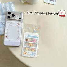 Cartoon Phone Back Film For IPhone 16 Pro/17 Pro/16 Pro Max/17 Pro Max Series, Matte Texture, PET Material Anti-Scratch Anti-Slip, Cute Bear Pattern, Suitable As Birthday/Holiday Gift For Girlfriend - MultiWarna - View 10