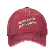Washed Baseball Cap Bangtang Jin Worldwide Handsome Love Adjustable For Army Fans Merch, Ideal For Concert Support & Kpop Groupie Gifts - 紅色 - 查看 1