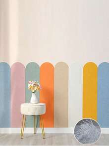 10pcs/Set 35.43" X 5.91" Modern Minimalist Arch Pattern Peel And Stick Wall Decals, Removable Reusable Home Decor For Living Room, Entryway, Bedroom, Comes With Easy Installation Instructions - 5.91 Inch * 23.62 Inch [10 Sheets] - View 7