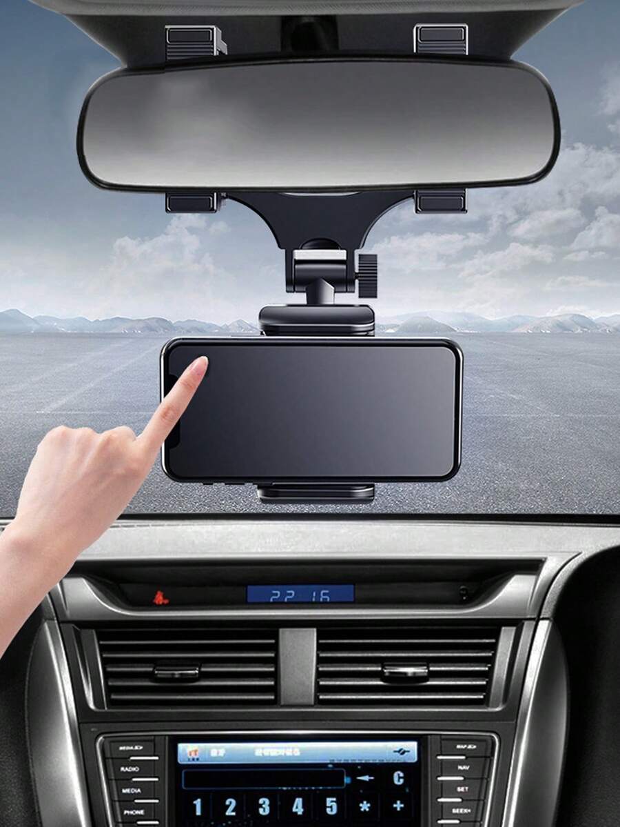 1个后视镜车载手机支架，行车记录仪夹，车载手机支架，导航支架 - A - 查看 1