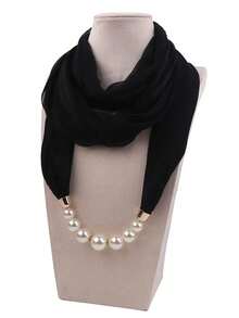 1 chiếc khăn choàng kiểu Abaya mới, đính ngọc trai giả và chiffon cho nữ. - Nhiều màu - Xem 6