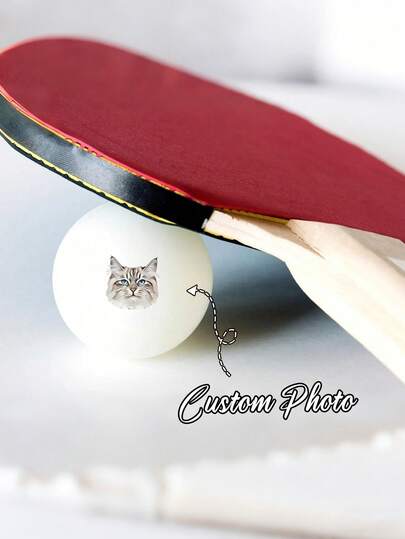 Bóng bàn thú cưng tùy chỉnh - Bóng bàn in hình thú cưng của bạn: Một món quà chơi bóng bàn độc đáo được chế tác dành riêng cho những người nuôi thú cưng.