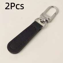 Lengüeta desmontable para cremallera con cuero, cremallera de cuero y metal reemplazable, para bolsos, ropa y diversas cremalleras - multicolor - Ver 16