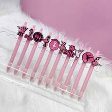 Bộ 5/10 bút bi chất lượng cao chủ đề múa ba lê, bút bi mực nước màu hồng chủ đề ba lê sáng tạo, thích hợp cho người yêu thích khiêu vũ, trường học, phần thưởng trong lớp học, đồ dùng văn phòng, giải thưởng sự kiện, quà tặng cuộc thi khiêu vũ. - Bộ - Xem 7