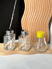 180毫升可重复灌装卸甲油玻璃瓶，长方形和锥形玻璃瓶，适用于酒精卸甲油，透明液体分装瓶，空瓶 - 彩色 - 查看 5