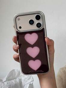 1个韩版复古波点心形环氧树脂手机壳，兼容 17 Pro Max、17 Pro、17、16、15、14 Pro Max，可爱/时尚/女士/创意设计手机壳 - 彩色 - 查看 8