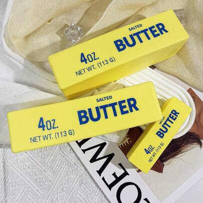 1pc Large Yellow Soft Butter Stick, Slow Rebound Stress Relief, Suitable For Kids And Adults, Can Be Used For Work, School, Entertainment And Party Games, Ideal Gift For Halloween And Christmas