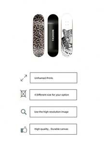 1幅无框豹纹滑板斯德哥尔摩墙面艺术帆布海报，适用于客厅、卧室、宿舍装饰 - 彩色 - 查看 6