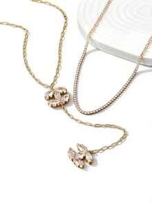 1 chiếc vòng cổ hình chữ Y tối giản, đa năng, tinh tế, sang trọng và độc đáo. - Một cỡ - Xem 3