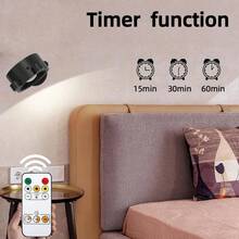 4/2/1 Paquete de Luces de Pared Montadas, Apliques de Pared Recargables de 1200mAh, 3 Temperaturas de Color y Temporizador, Control Remoto y Táctil, Luz Nocturna Regulable de 360° para Decoración de Habitación, Estudio, Dormitorio, Lectura y Mesita - Osa Menor - Ver 5