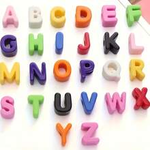 52pcs Large Hole Acrylic Alphabet Beads, Suitable For DIY Letters, Phone Chains, Keychains, Bracelets - Includes Uppercase/Lowercase Letters And Numbers 0-9, Smooth Large Holes For Easy Beading (52pcs), Holiday Gift, DIY Mother's Day Gift, Father's Day Gift, Birthday Gift, Graduation Gift - Multicolor - View 6